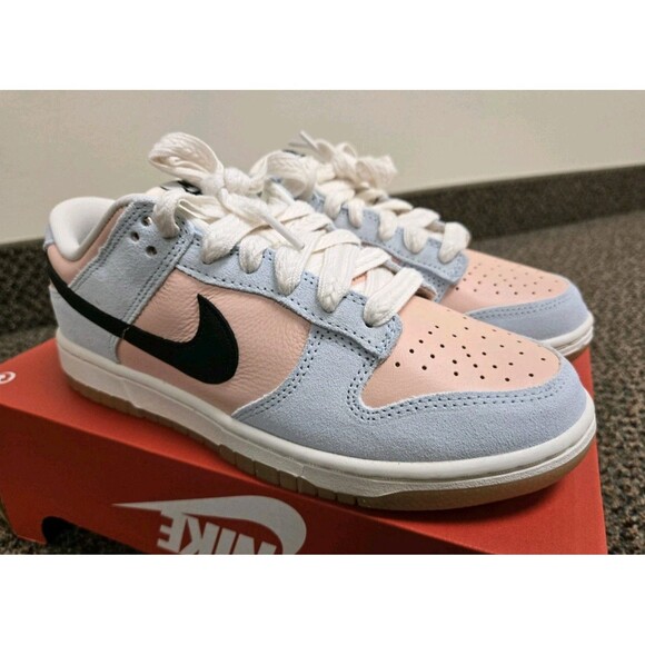 Nike Dunk Low 'Glacier Blue Arctic Orange' (Women's 9) HJ7341-474 - Picture 1 of 9